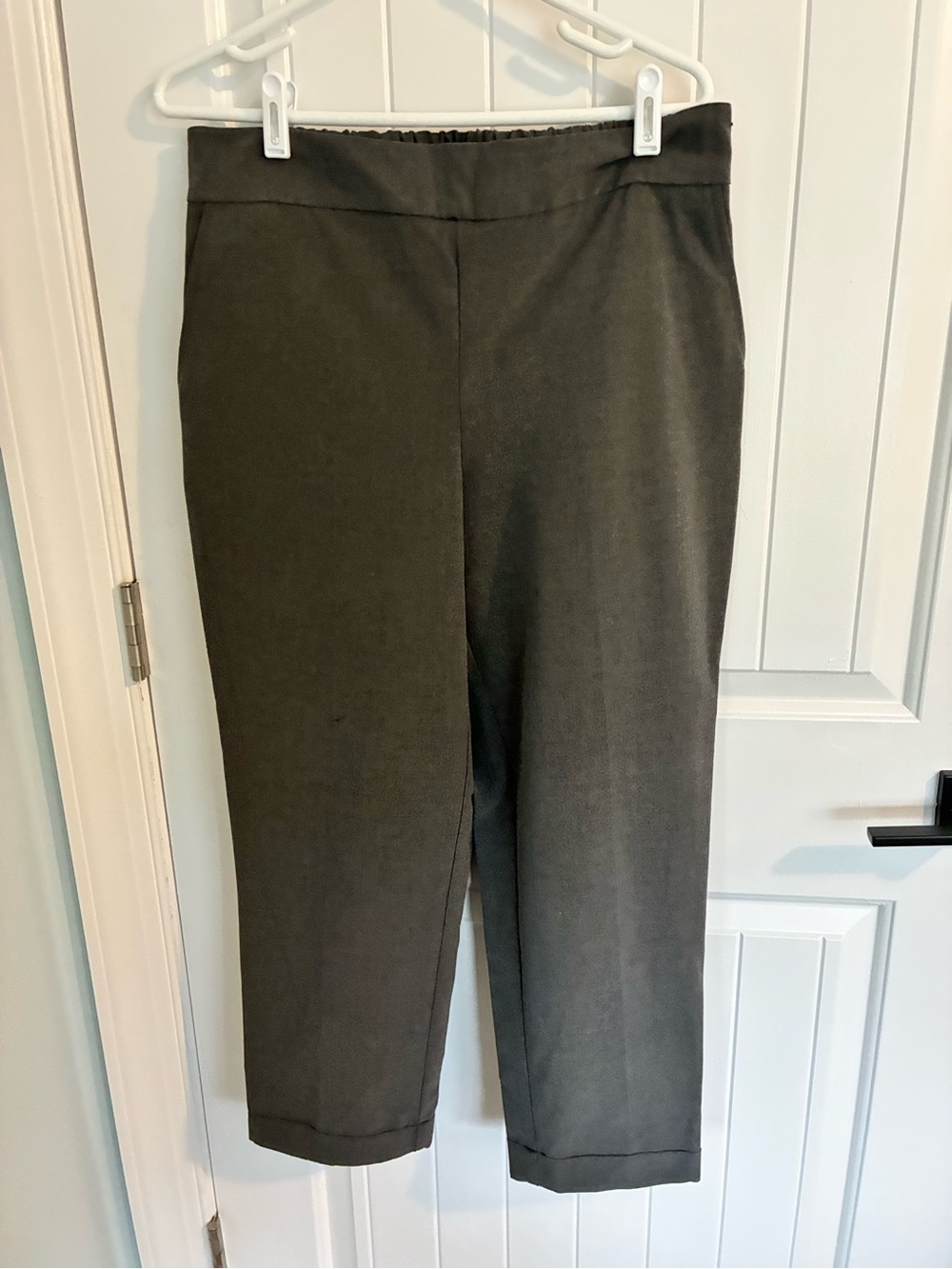 Rachel Zoe Cropped Pull-On Pants - Gray